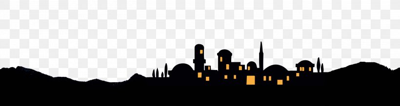 Bethlehem Silhouette Skyline Clip Art, PNG, 3000x800px, Bethlehem, Atmosphere, Black, Black And White, Christmas Download Free