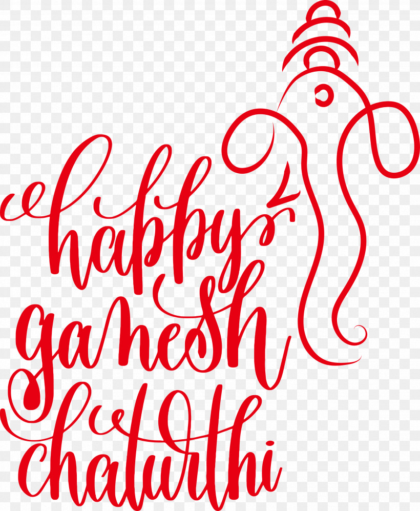 Happy Ganesh Chaturthi, PNG, 2466x3000px, Happy Ganesh Chaturthi, Calligraphy, Drawing, Lettering, Line Art Download Free