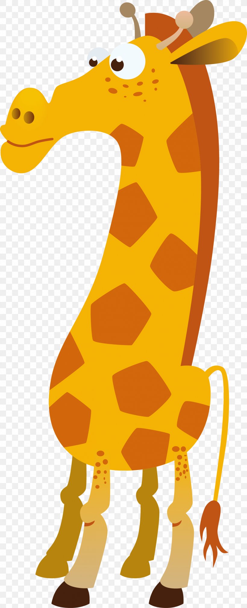 Northern Giraffe Cartoon Animal, PNG, 1299x3191px, Northern Giraffe, Animal, Animal Figure, Art, Beak Download Free