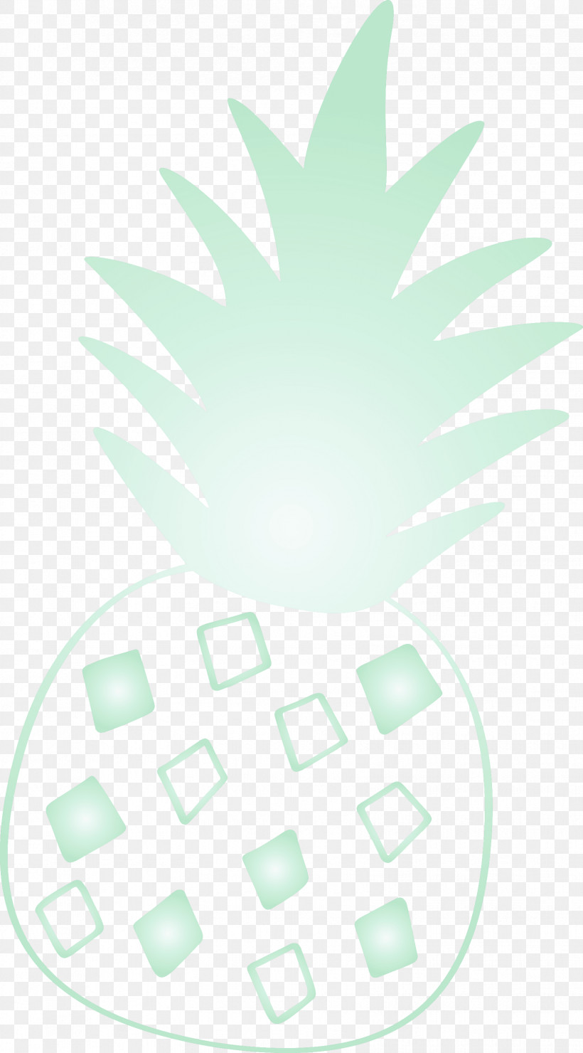 Pineapple Tropical Summer, PNG, 1661x2999px, Pineapple, Biology, Green, Leaf, Line Download Free