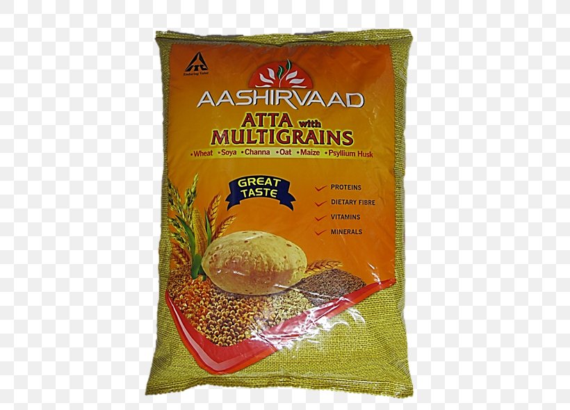 Atta Flour Aashirvaad Multigrain Bread Whole-wheat Flour, PNG, 443x590px, Atta Flour, Aashirvaad, Cereal, Commodity, Dietary Fiber Download Free