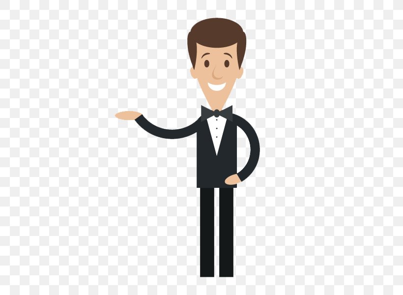 Cartoon Drawing Waiter Illustrator, PNG, 600x600px, Cartoon, Animated Film,  Business, Businessperson, Catering Download Free