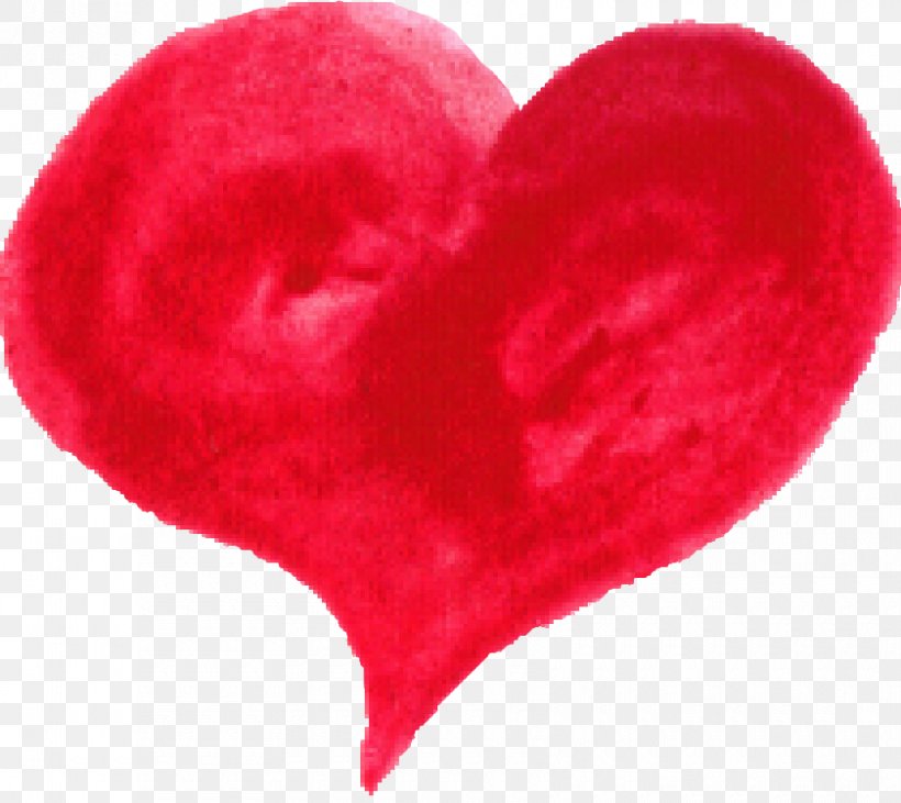 Heart Watercolor Painting Red, PNG, 840x749px, Heart, Color, Drawing, Love, Magenta Download Free