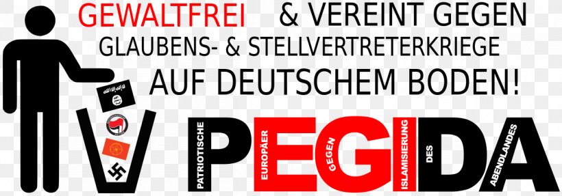 Pegida Poster Banner Logo Symbol, PNG, 1200x421px, Pegida, Advertising, Antifascist Action, Area, Banner Download Free