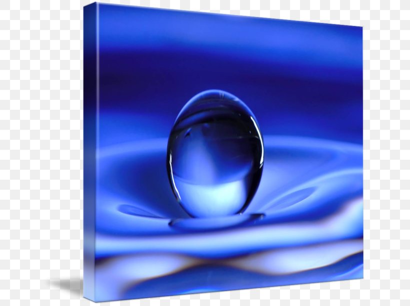 Gallery Wrap Desktop Wallpaper Water Canvas, PNG, 650x613px, Gallery Wrap, Art, Blue, Canvas, Cobalt Blue Download Free