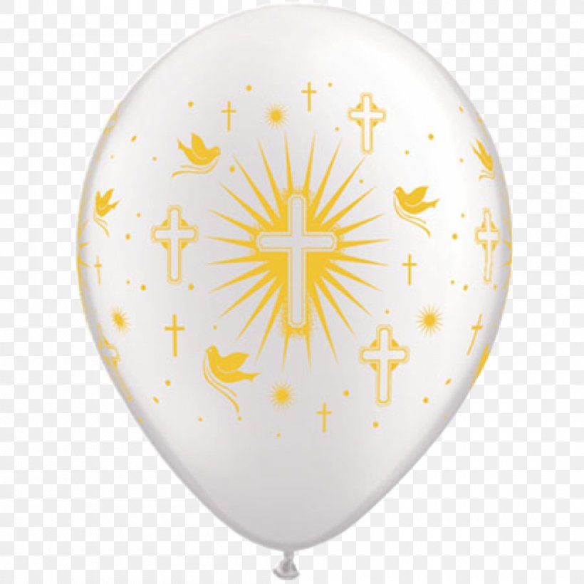 Balloon Printing Ink Silver First Communion, PNG, 1000x1000px, Balloon, Baptism, Birthday, Feestversiering, First Communion Download Free