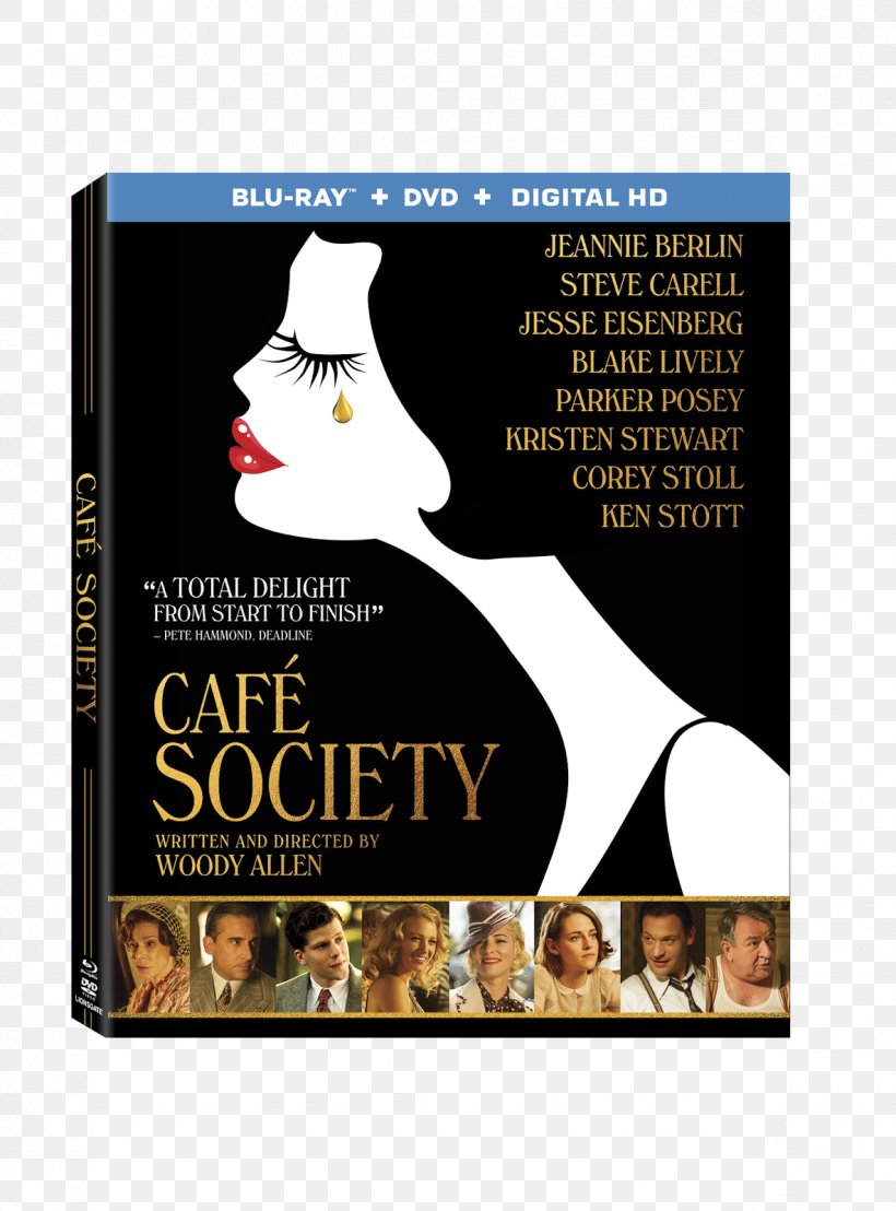 Blu-ray Disc Hollywood DVD Digital Copy DTS-HD Master Audio, PNG, 1184x1600px, Bluray Disc, Advertising, Brand, Cafe Society, Digital Copy Download Free
