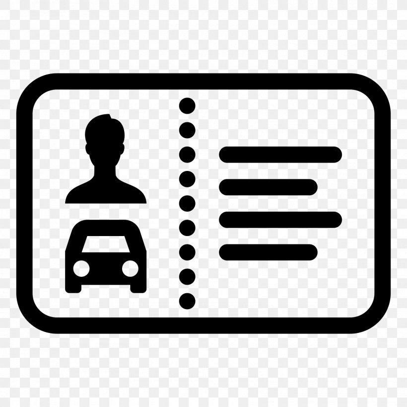 Car Computer Icons Driver's License Driving, PNG, 1600x1600px, Car, Area, Black And White, Document, Driver S License Download Free