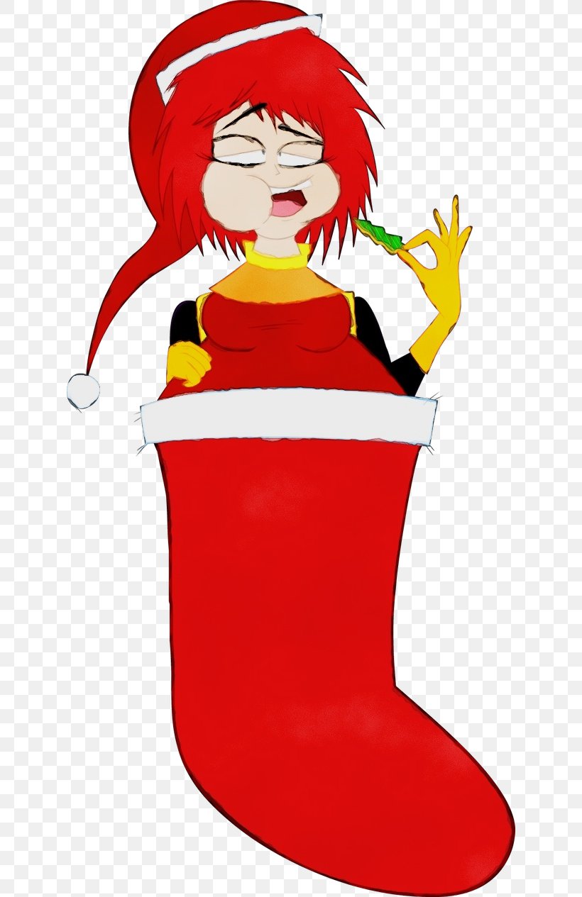 Christmas Stocking Cartoon, PNG, 632x1265px, Watercolor, Art Museum, Artist, Cartoon, Character Download Free