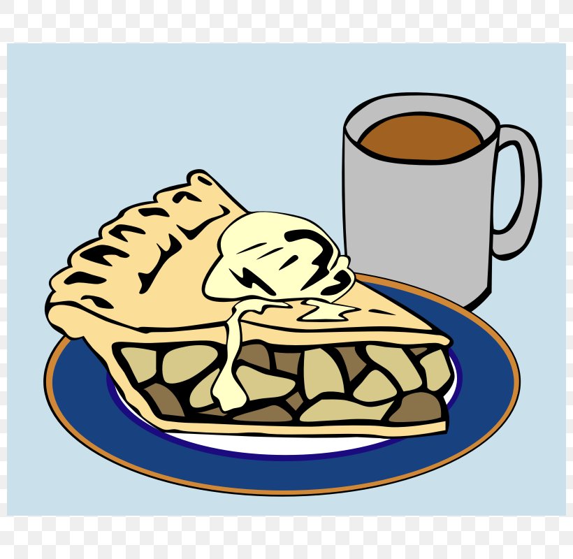 Coffee Apple Pie Breakfast Cafe Clip Art, PNG, 800x800px, Coffee, Apple, Apple Pie, Artwork, Breakfast Download Free