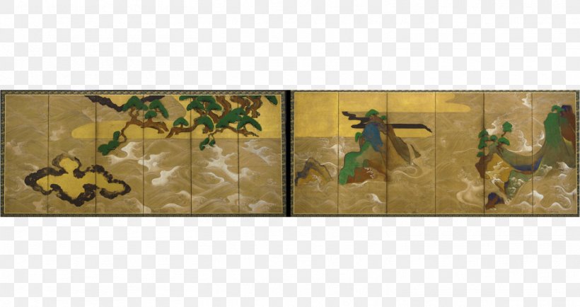 Japanese Painting Rinpa School 風神雷神図 Art, PNG, 1513x801px, Painting, Amphibian, Art, Artist, Artwork Download Free