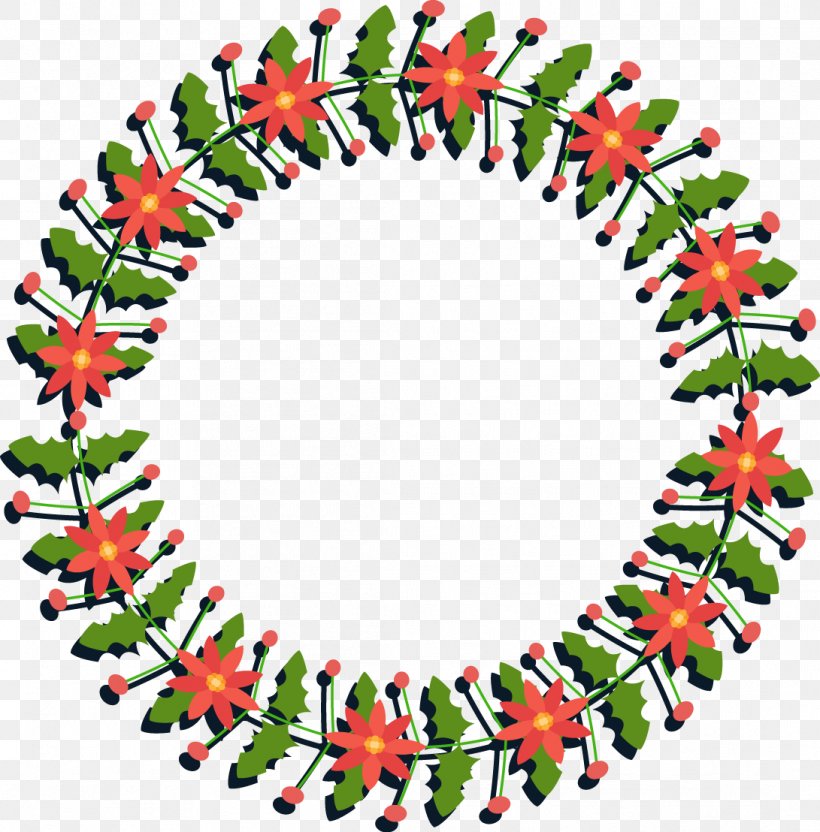 Wreath Garland Christmas Euclidean Vector, PNG, 1091x1108px, Wreath, Advent, Advent Wreath, Christmas, Christmas Decoration Download Free