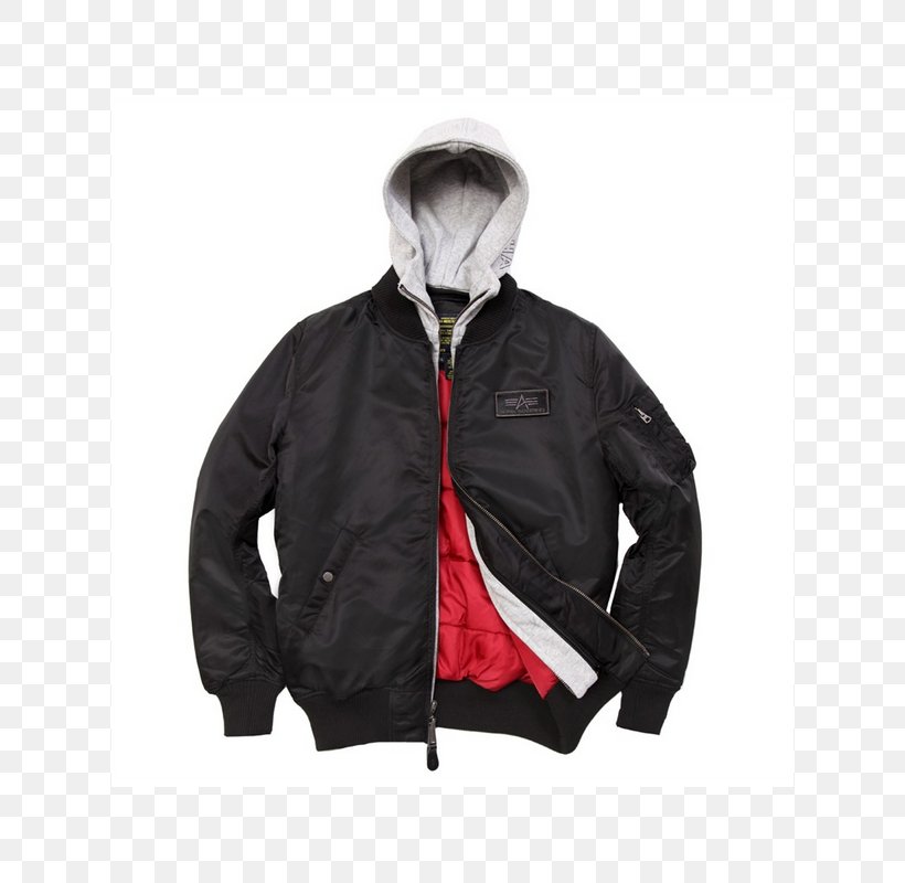 Hoodie Flight Jacket MA-1 Bomber Jacket Alpha Industries, PNG, 800x800px, Hoodie, A2 Jacket, Alpha Industries, Black, Clothing Download Free