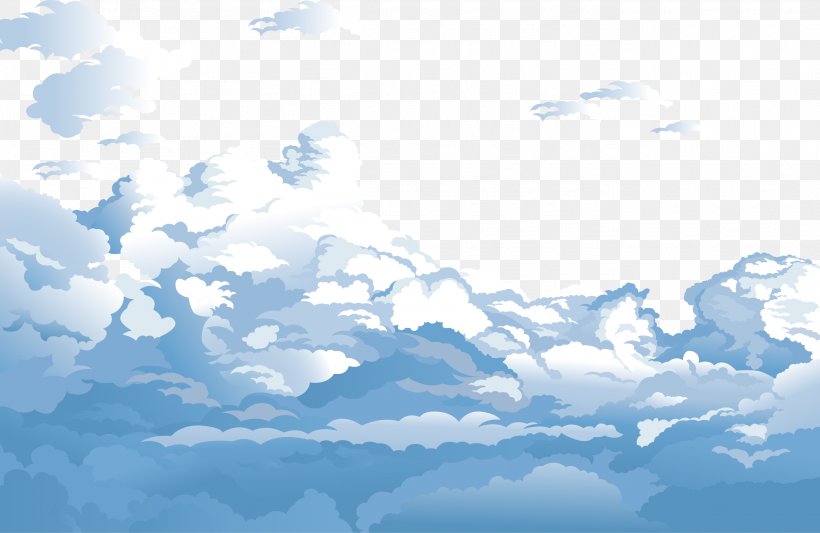 Sky Cloud Euclidean Vector Blue, PNG, 2704x1760px, Sky, Blue, Cloud, Cumulus, Daytime Download Free