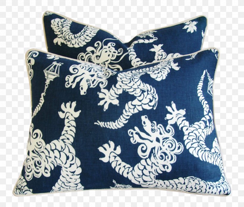 Throw Pillows Cushion Lumbar Dragon, PNG, 1933x1642px, Pillow, Blue, Cushion, Dragon, Haute Couture Download Free