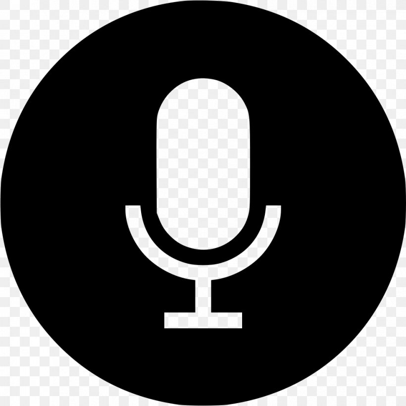 Symbol Microphone Sound Recording And Reproduction, PNG, 981x982px, Symbol, Audio, Black And White, Brand, Human Voice Download Free