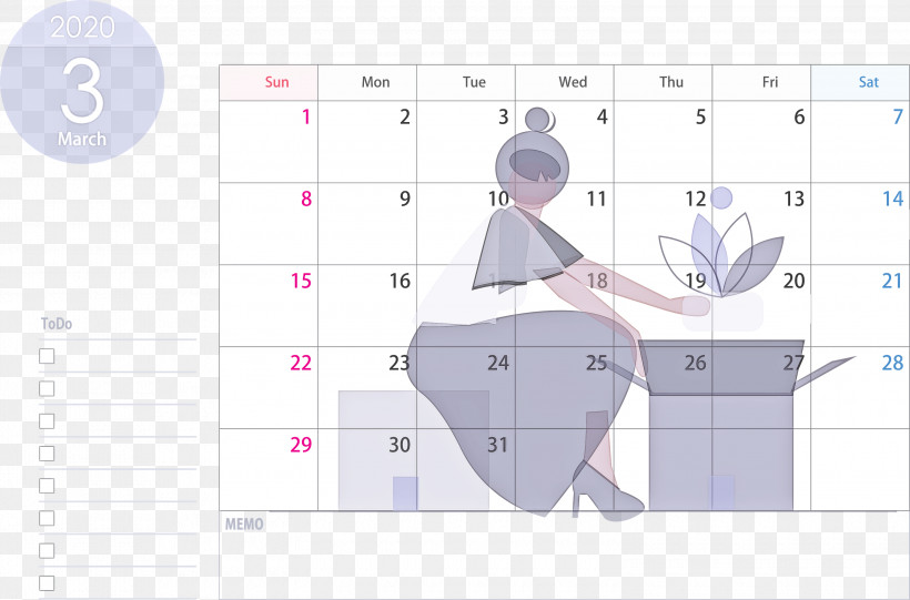 March 2020 Calendar March 2020 Printable Calendar 2020 Calendar, PNG, 3000x1982px, 2020 Calendar, March 2020 Calendar, Diagram, Line, March 2020 Printable Calendar Download Free