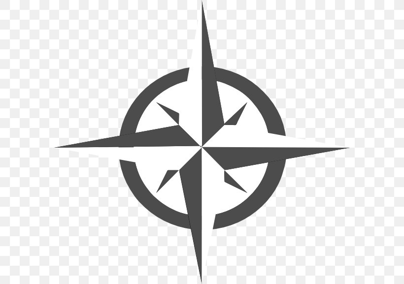 Compass North Free Content Clip Art, PNG, 600x577px, Compass, Black And White, Blog, Cardinal Direction, Compas Download Free
