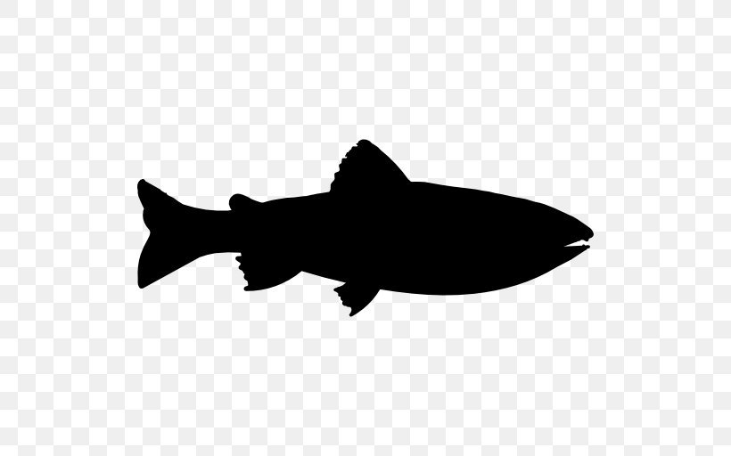 Fish Silhouette Drawing Trout, PNG, 512x512px, Fish, Airplane, Bass, Black, Black And White Download Free