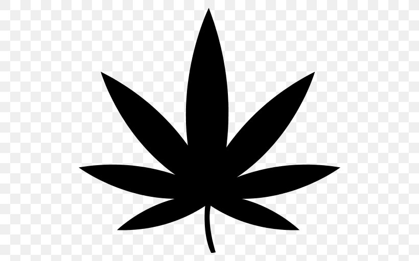 Medical Cannabis Symbol, PNG, 512x512px, Cannabis, Black And White, Flora, Flower, Hemp Download Free