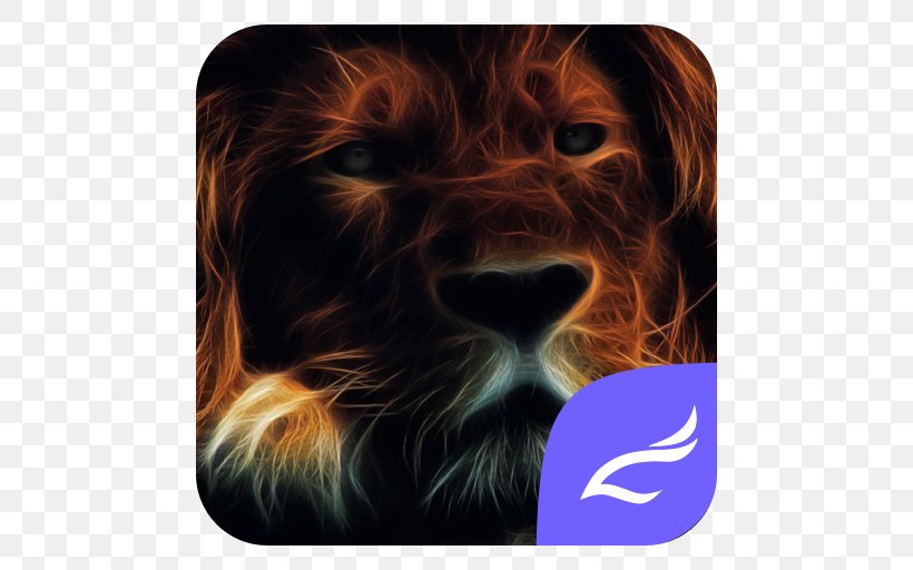 Lion Digital Art Irish Setter Image, PNG, 512x512px, Lion, Android, Aptoide, Art, Carnivoran Download Free