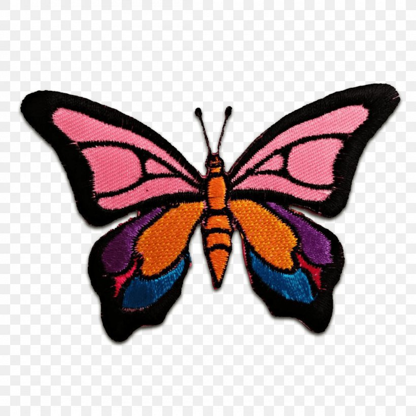 Monarch Butterfly Iron-on Brush-footed Butterflies Embroidered Patch, PNG, 1100x1100px, Monarch Butterfly, Arthropod, Brush Footed Butterfly, Brushfooted Butterflies, Butterfly Download Free