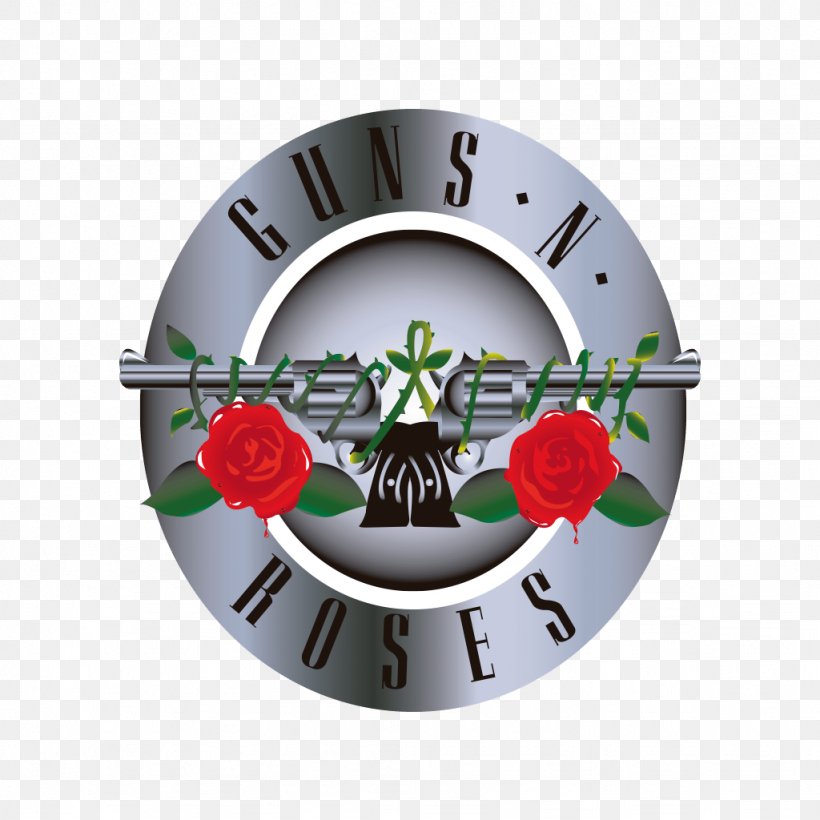 Guns N' Roses Vector Graphics Logo Decal Sticker, PNG, 1024x1024px, Watercolor, Cartoon, Flower, Frame, Heart Download Free