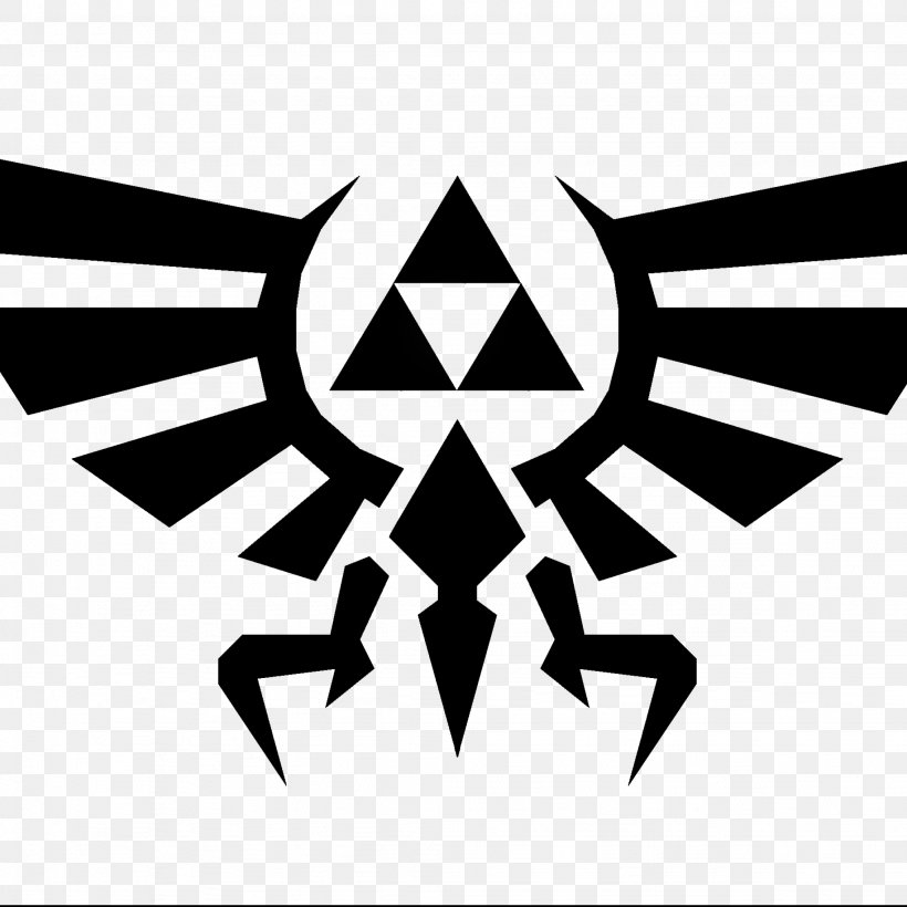 Hyrule Warriors The Legend Of Zelda: Ocarina Of Time The Legend Of Zelda: The Wind Waker Link, PNG, 2048x2048px, Hyrule Warriors, Black, Black And White, Brand, Decal Download Free