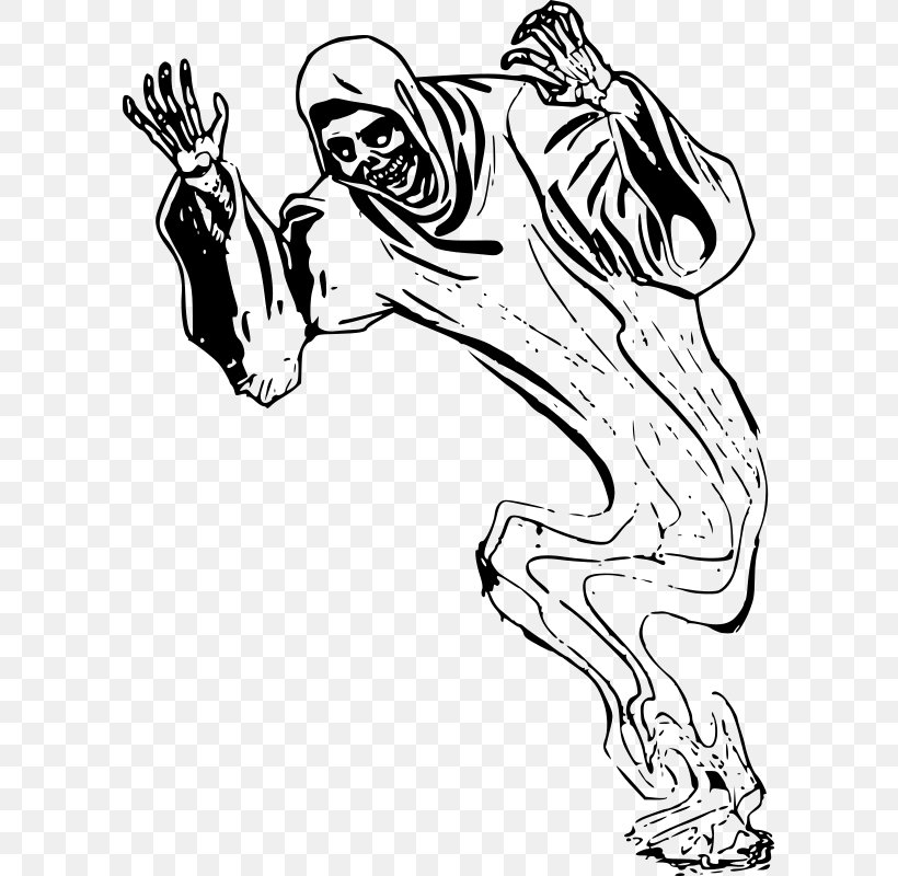 Ghost Clip Art, PNG, 595x800px, Ghost, Arm, Art, Artwork, Black Download Free