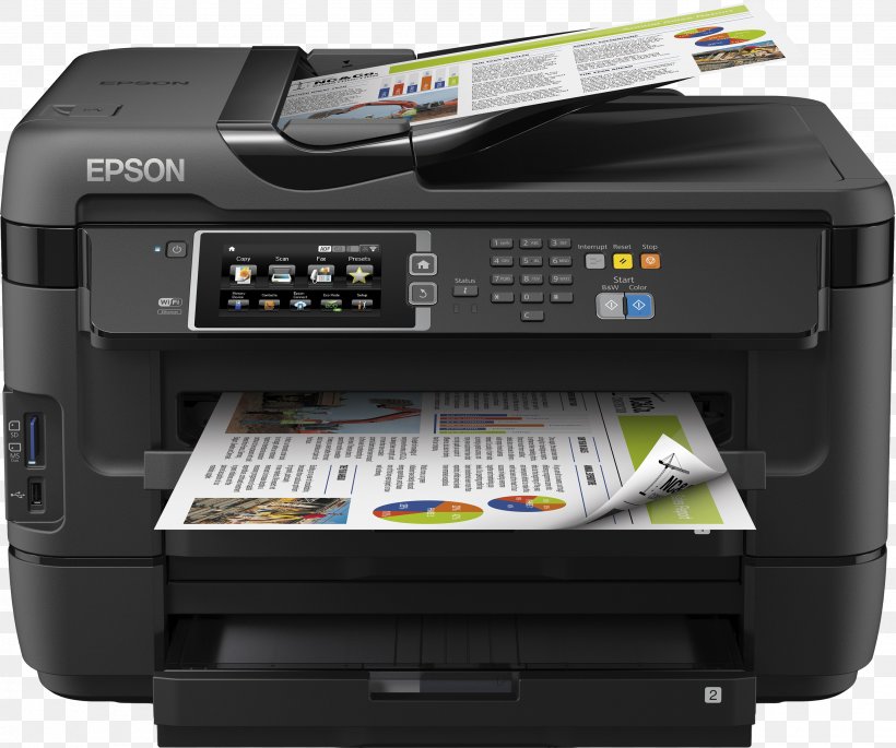 Multi-function Printer Inkjet Printing Epson, PNG, 2700x2258px, Multifunction Printer, Duplex Printing, Electronic Device, Epson, Epson Workforce Wf7620 Download Free