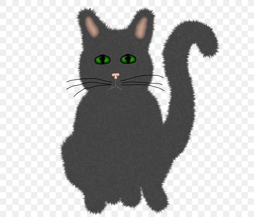 Black Cat Kitten Whiskers Domestic Short-haired Cat, PNG, 700x700px, Black Cat, Carnivoran, Cat, Cat Like Mammal, Character Download Free