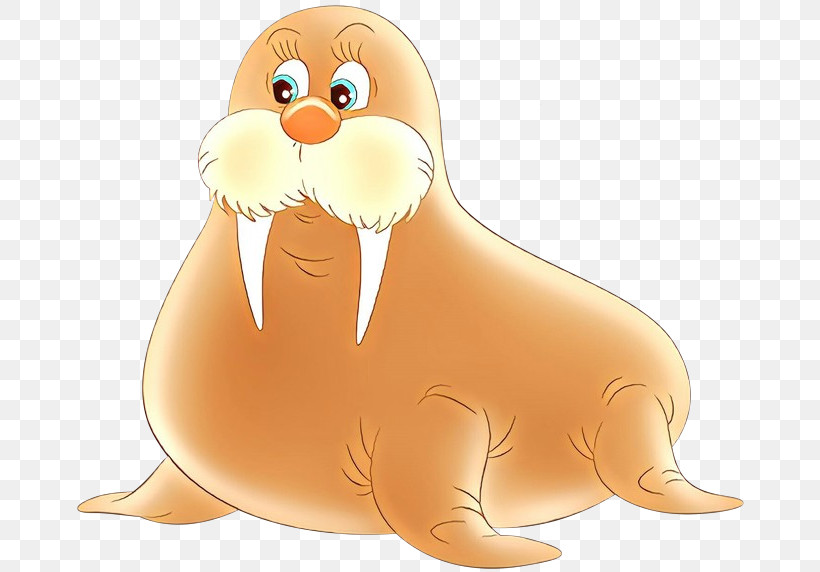 Cartoon Walrus Seal Earless Seal Animal Figure, PNG, 670x572px, Cartoon, Animal Figure, Animation, Earless Seal, Seal Download Free