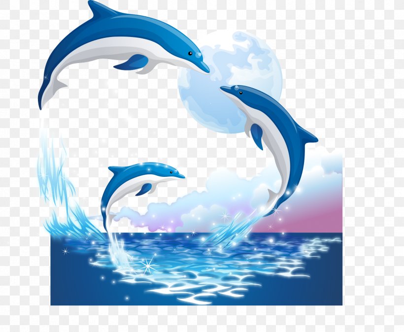 Porpoise Sticker Illustration, PNG, 1734x1427px, Porpoise, Blue, Brand, Cartoon, Common Bottlenose Dolphin Download Free