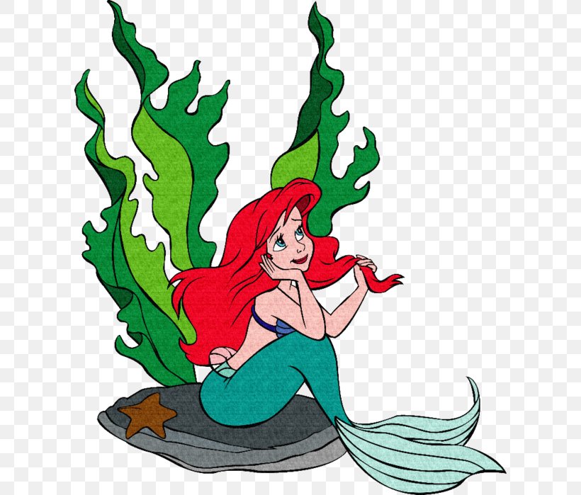 Ariel Sebastian The Little Mermaid Ursula, PNG, 610x699px, Ariel, Art, Fictional Character, Flowering Plant, Ironon Download Free