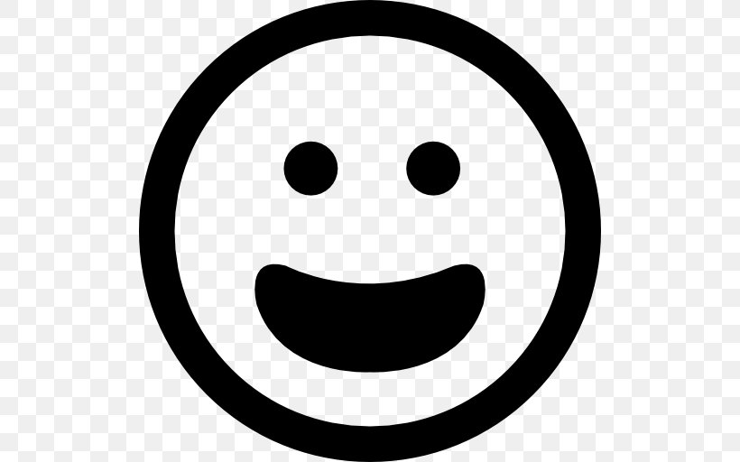 Emoticon Smiley, PNG, 512x512px, Emoticon, Area, Avatar, Black And White, Emotion Download Free
