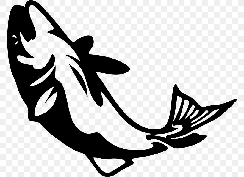 Silhouette Drawing Fish Clip Art, PNG, 772x596px, Silhouette, Art, Artwork, Black, Black And White Download Free