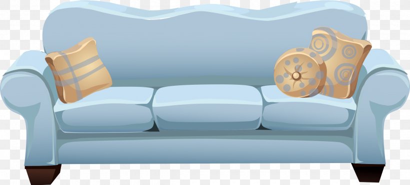 Couch Furniture Cushion Clip Art, PNG, 2400x1087px, Couch, Chair, Comfort, Cushion, Foot Rests Download Free