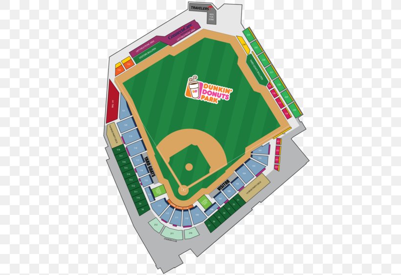 Dunkin' Donuts Park Hartford Yard Goats Roberto Clemente Night With Fireworks Rentschler Field Stadium, PNG, 450x563px, Hartford Yard Goats, Area, Arena, Baseball, Building Download Free