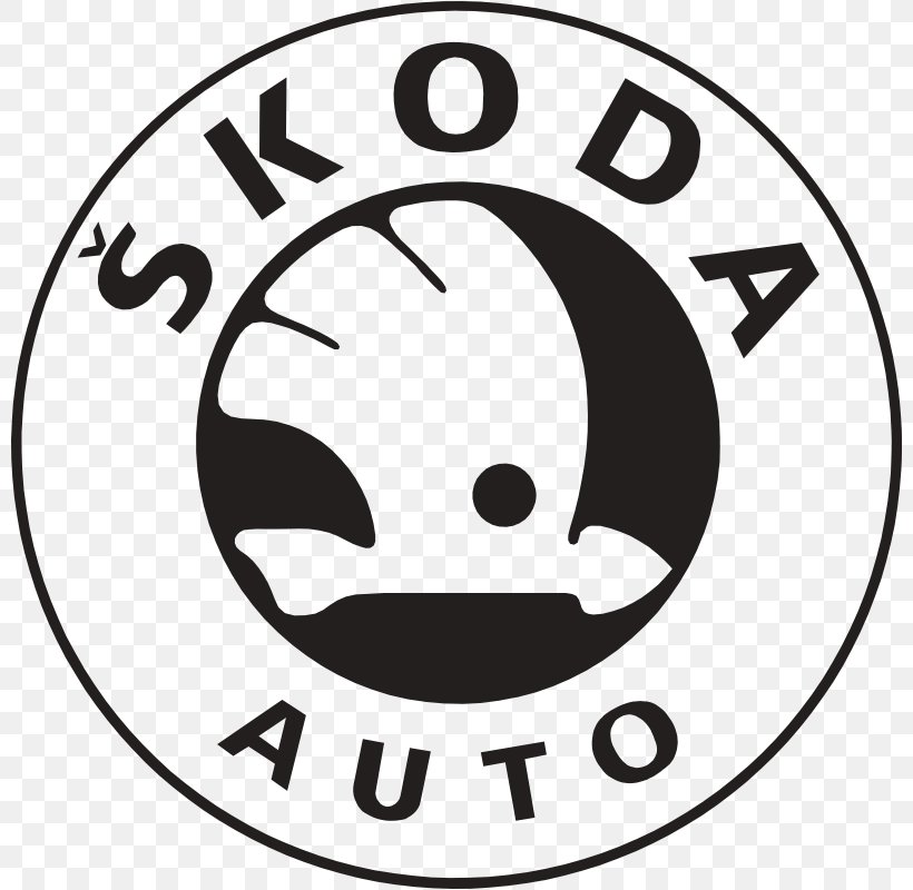 Škoda Auto Škoda Fabia Car Škoda Octavia, PNG, 800x800px, Skoda, Area, Black And White, Car, Facial Expression Download Free