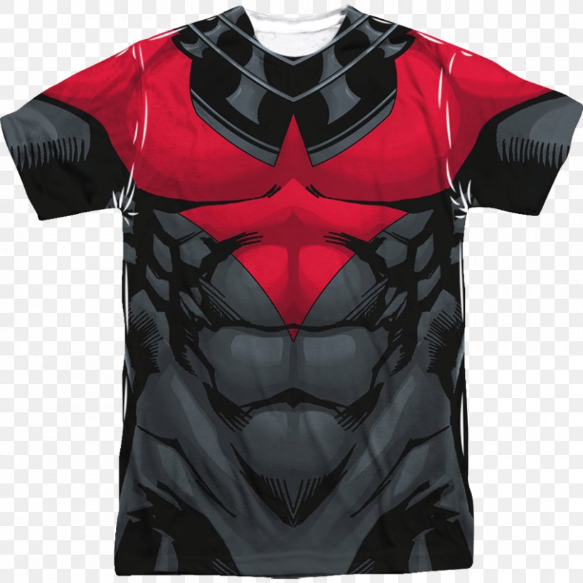 T-shirt Batman Nightwing Red Hood Costume, PNG, 850x850px, Tshirt, Active Shirt, All Over Print, Aquaman, Batman Download Free