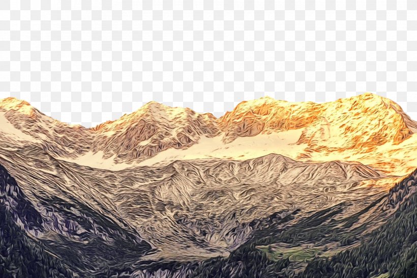 Mountainous Landforms Mountain Mountain Range Rock Water, PNG, 1880x1253px, Watercolor, Alps, Geology, Glacial Landform, Massif Download Free