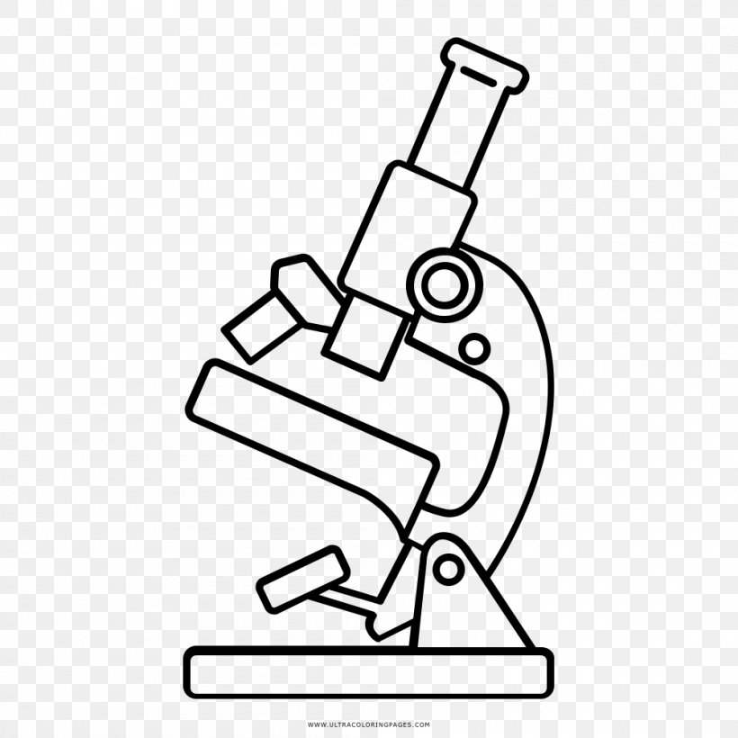 Drawing Microscope Line Art Coloring Book, PNG, 1000x1000px, Drawing, Area, Arm, Art, Black Download Free