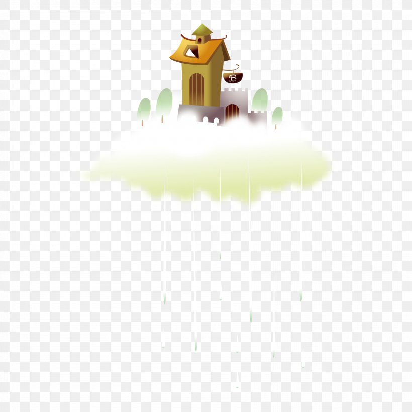 Euclidean Vector, PNG, 1667x1667px, Cartoon, Castle, Drawing, Grass, Yellow Download Free
