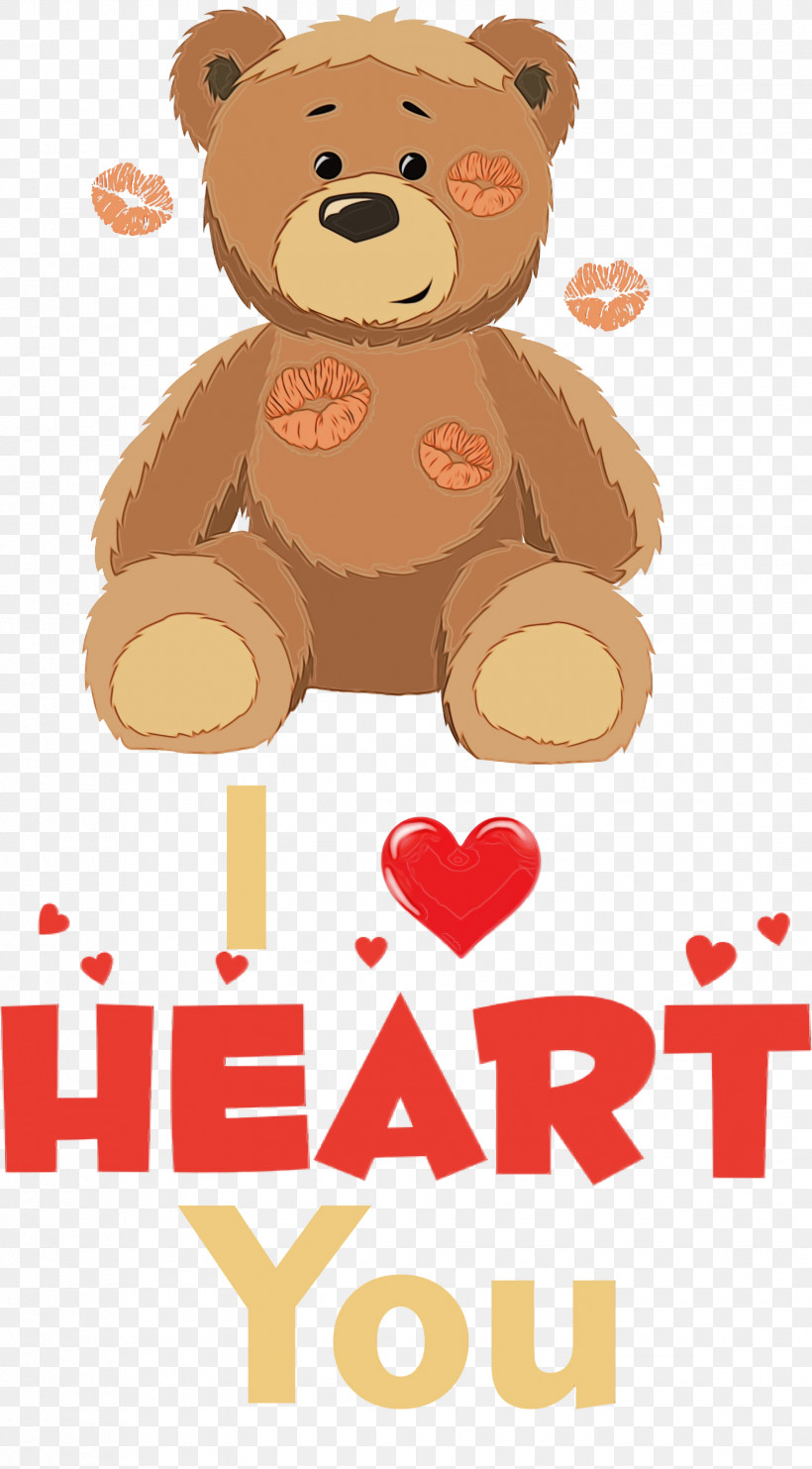 Teddy Bear, PNG, 1658x2999px, I Heart You, Bears, Cartoon, Cartoon M, Casual Download Free