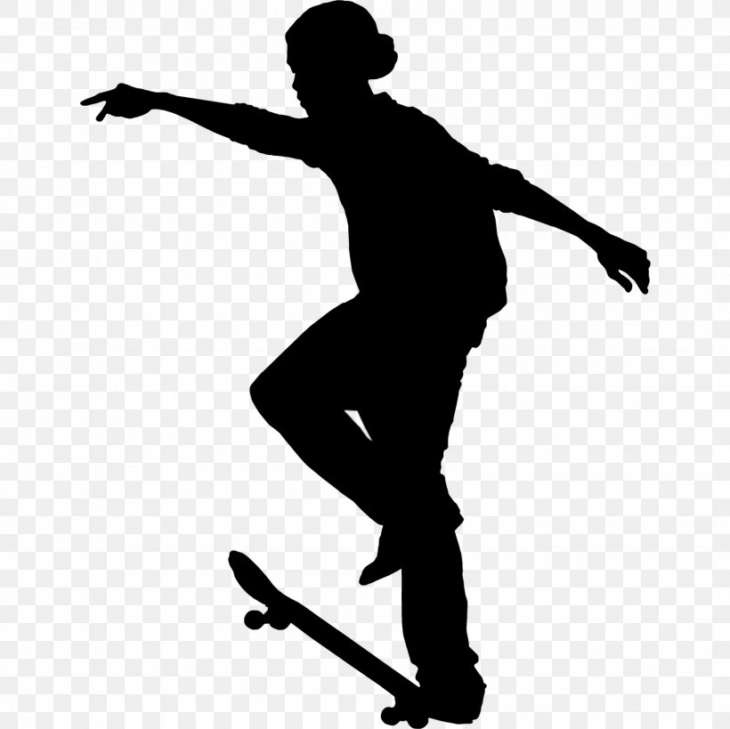 Skateboarding Black & White, PNG, 1600x1600px, Skateboard, Balance, Black M, Black White M, Boardsport Download Free