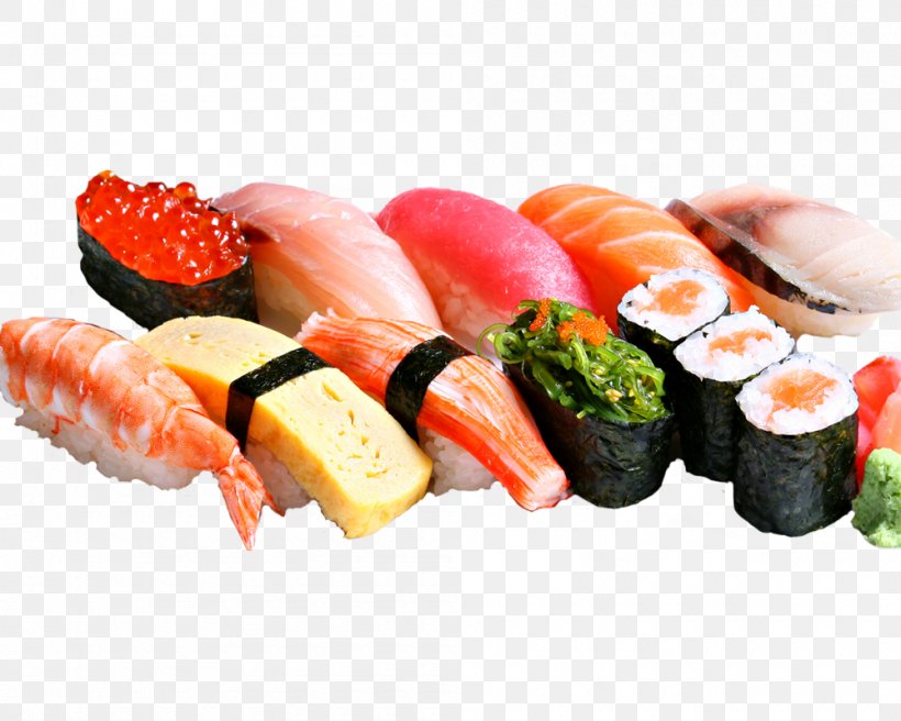 Sushi Japanese Cuisine Sashimi Tekkadon Tobiko, PNG, 1000x800px, Sushi, Animal Source Foods, Asian Food, Bread Crumbs, California Roll Download Free