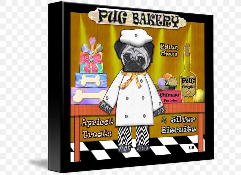 Bakery Pug Gallery Wrap Toy Canvas, PNG, 650x595px, Bakery, Art, Canvas, Cartoon, Gallery Wrap Download Free