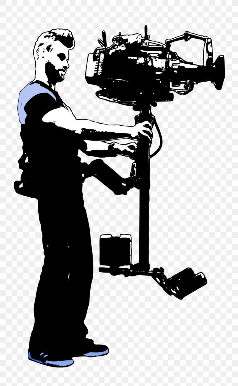 Opérateur Steadicam Camera Operator Cinematographer, PNG, 1000x1622px, Steadicam, Arm, Black And White, Camera, Camera Operator Download Free