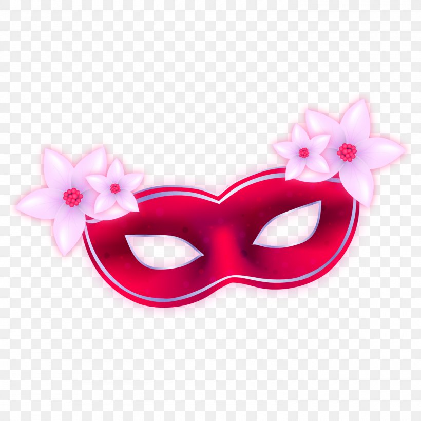 Mask Red Adobe Illustrator, PNG, 1500x1500px, Mask, Artworks, Cherry Blossom, Magenta, Masquerade Ball Download Free