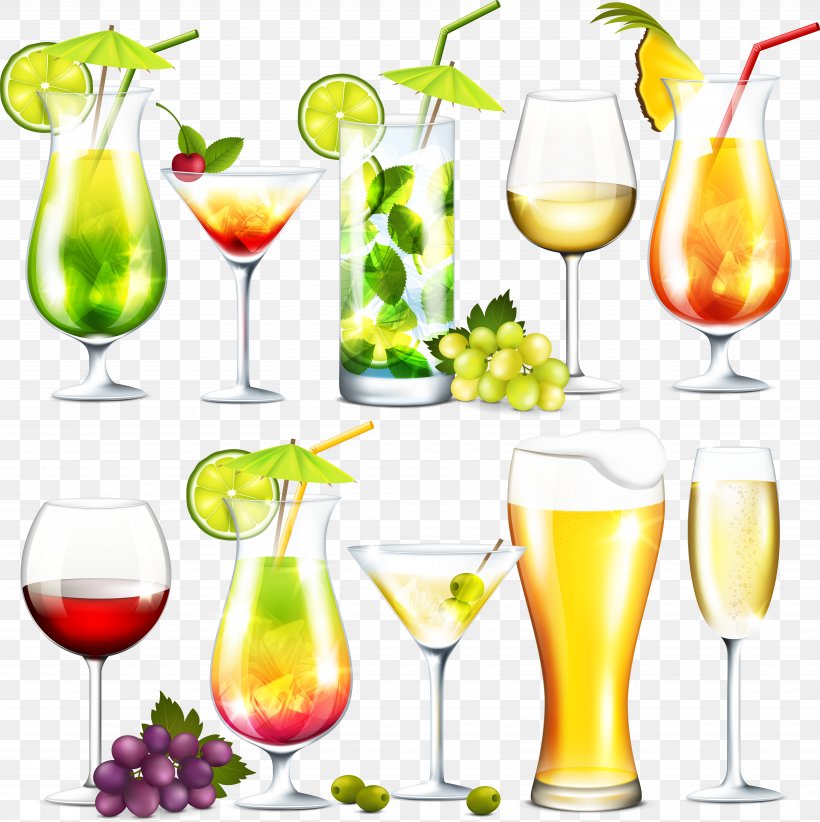 Cocktail Royalty-free Clip Art, PNG, 8377x8400px, Cocktail, Champagne Stemware, Cocktail Garnish, Drink, Drinkware Download Free